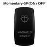 1 Pc Dual WHITE Led Rocker Toggle Switch 5/7P SPST DPDT ON-OFF ON-OFF-ON Switch for Car Boat RV Marine Vehicle Car Tuning Part Switches4