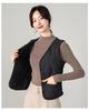 Women's V-Neck Slim Short Down Cotton Vest with Warm Velvet Inner Layer - 2026 Autumn/Winter Collection