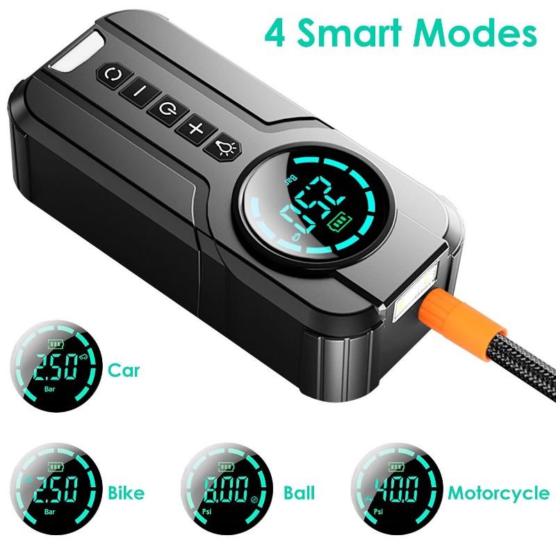 150 PSI Air Compressor Tire Inflator Fits Car Moto Bike Tires Portable Air Pump