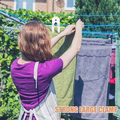 Heavy Duty Clothes Clip Windproof Non-Slip Quilt Clip for Hanging Laundry Jeans Duvet Cover Outdoor Balcony Use Strong Clamping