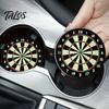 Spill-proof Car Coaster 2PCS Coasters, Easy Clean Round Cup Holder, Wear-Resistant Accessory Decorative for Desktop Home Bar Kitchen Travel