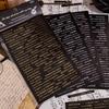 4 Sheets Words Phrases Stickers Gold Foil Small Talk Stickers Quote Stickers Vintage Scrapbook