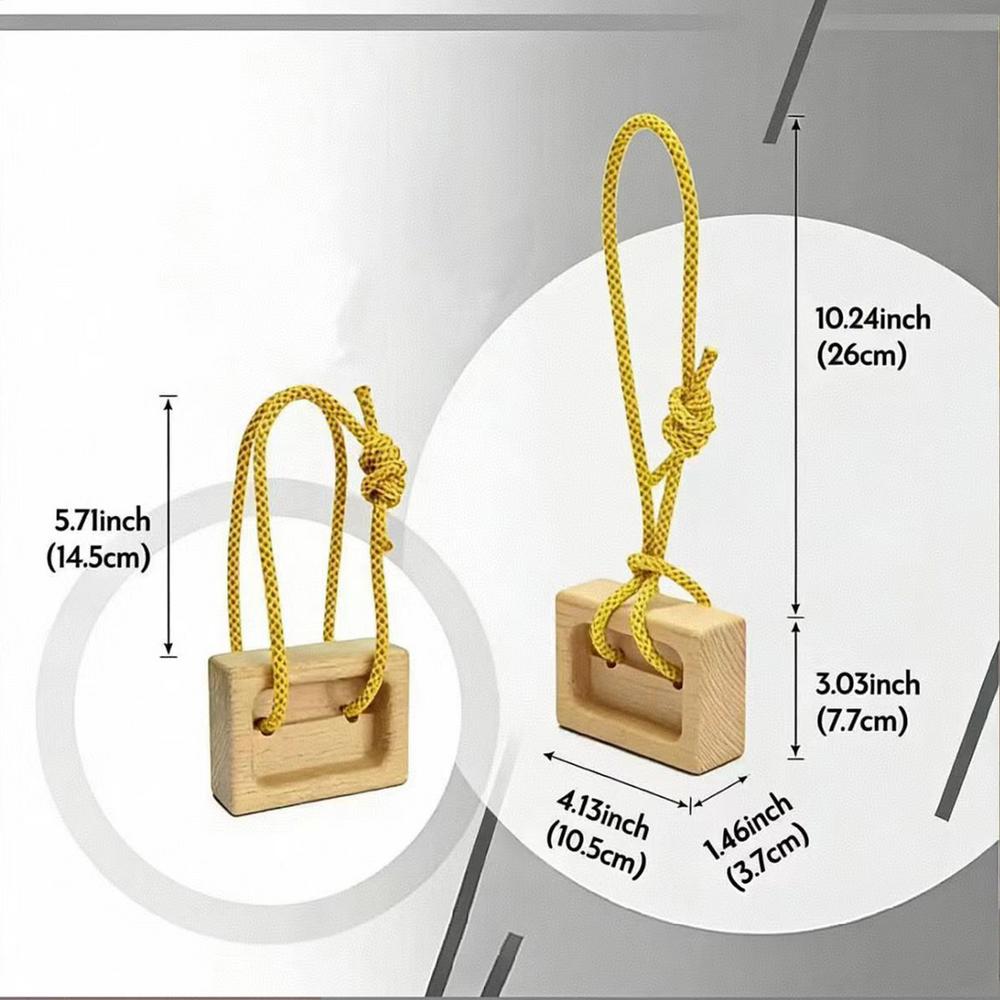 Portable Hangboard Portable Finger Strengthener Grip Training Wooden Climbing Fingerboard For Rock Climbers Home Gym Indoor