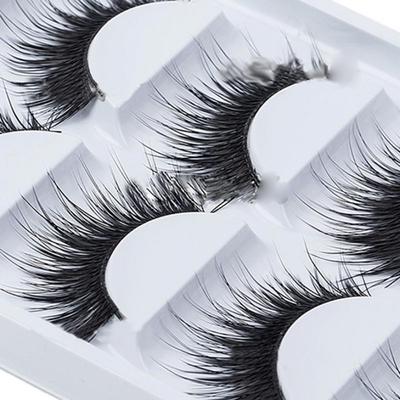 5 párů make-up umělých řas Ručně vyráběné dlouhé a husté umělé řasy