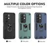 KEYSION Shockproof Armor Case for Realme C85 C85 5G Soft Silicone+PC Metal Ring Stand Phone Back Cover for OPPO Realme C85