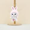 Keychain Bunny Pendant Plush Toy Stuffed Rabbit Doll Cap Bag Gift Accessories