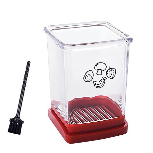 

Фруктовая скоростная ломтерезка с толкающей пластиной Яйцерезка Клубника Банан Резак Быстрое приготовление Фруктового Овощного Салата Кухонный Гаджет