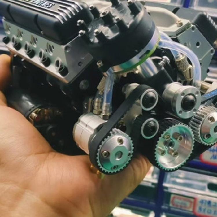 Miniature Engine Replicas Simulatioin Gasolene Motor Figurine Toy Desktop Decors for Children STEM Educational Toy