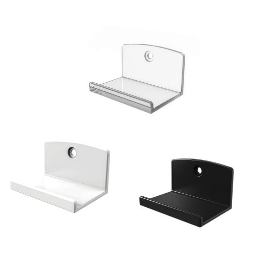 Wall Mounted Album Holder Adhesive Vinyl Record Mounts, Easy Installation Acrylic Floating Display for Dorm Shelves, Strong Hold Displaying