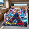1 Stück DRAGON BALL Aufdruck Flanelldecke, Hohe Qualität für alle Jahreszeiten, Heimdekoration, Wärme und Komfort, Perfekt für Weihnachtsgeschenke