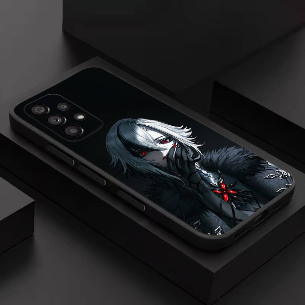 G-Genshin Impact ArlecchinoS Phone Case For Samsung S 9,10,21,30,22,23,24,25,26,Ultra,Plus,Lite,FE,4,5G Black Soft Precise