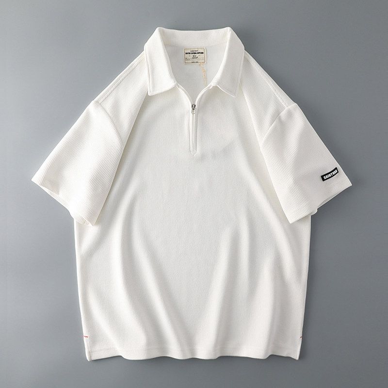 Trendy Men's Short Sleeve Korean Style Fashion T-shirt Polo Shirt
