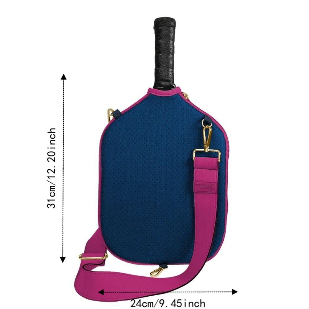 Water Resistant Pickleball Crossbody Bag Neoprene Paddle Protective Case  Tennis Court