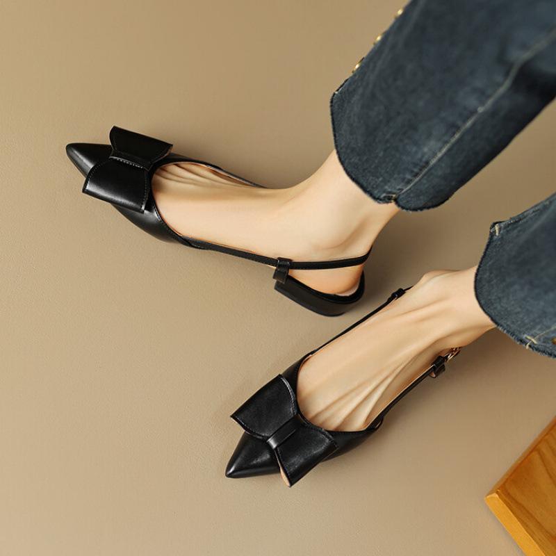 Summer women's bag head sandals comfortable rubber soft sole new rear empty sandals casual pointed one pedal women's sandals