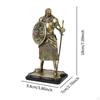 Chinese Feng Shui Koi Knight Statue Desktop Decoration European Creative Figurine for Entryway