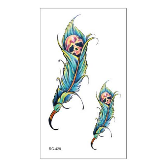 Ruikalong Scary Halloween Waterproof Tattoo Stickers - Scorpion & Spider Designs