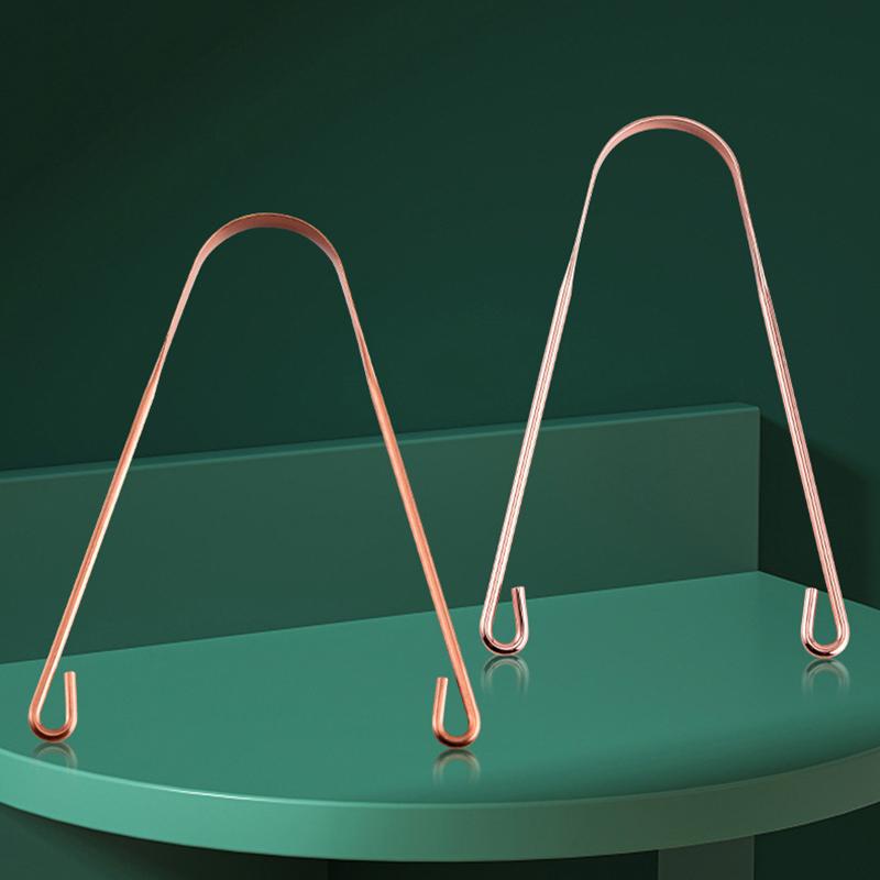 Skrobak do języka ze stali nierdzewnej Cleaner świeży oddech czyszczenie powlekany język szczoteczka do zębów narzędzia do higieny jamy ustnej