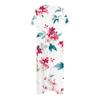 Women's Summer Casual Fashion Floral Print Short Sleeve Round Neck Pocket Dress
