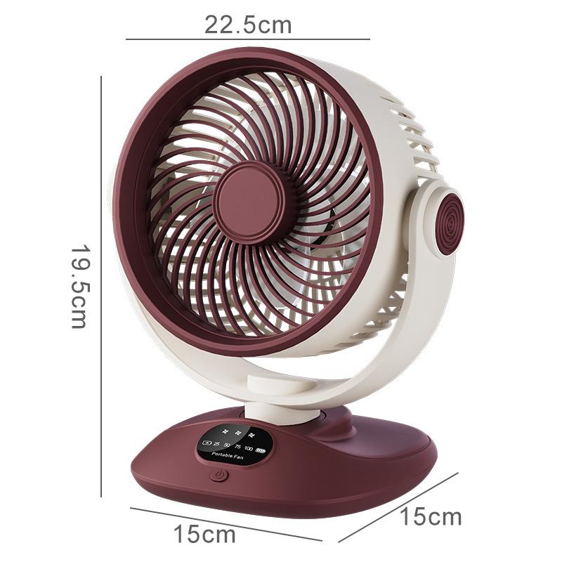 USB Direct Charging Desk Fan, 3 Speeds Quiet Air Circulator, Adjustable Angle Mini Personal Fan for Home Office Bedroom