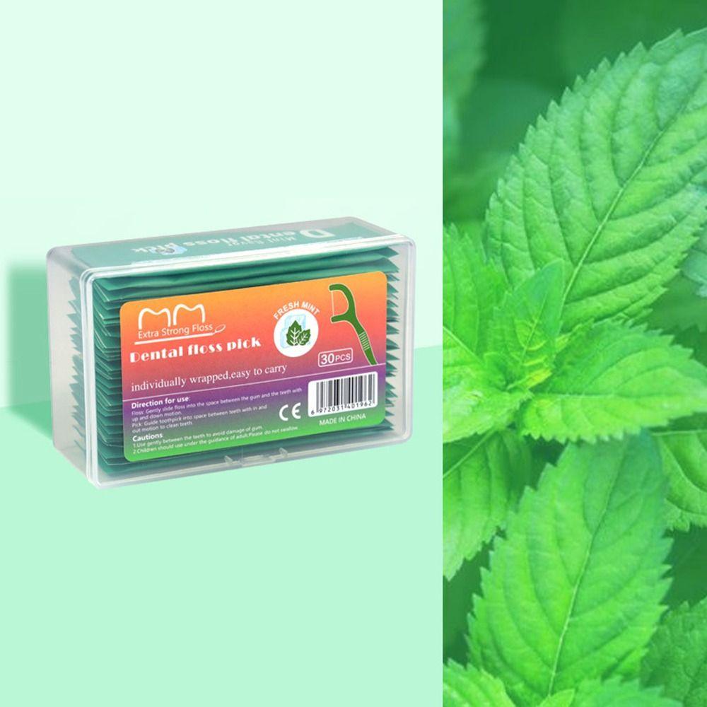 

30Pcs Colorful Fruit-flavored Floss Portable Toothpick Teeth Cleaner Oral Cleaning 01