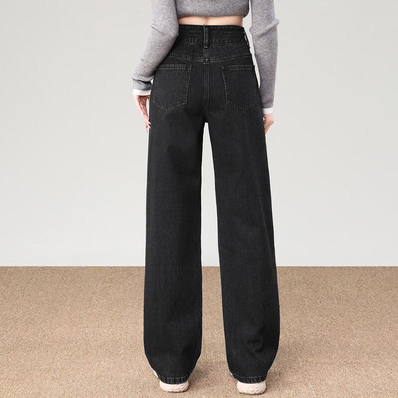 JEEP Women's High-Waisted Straight-Leg Jeans