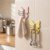 4PCS Self Adhesive Rotating Butterfly Wall Hooks Wall Mounted Corner Hooks  Bedroom