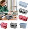 Multifunctional Plaid/Polka Dot Patterns Storage Bag Large Capacity Double Zipper Makeup Bag Portable Pencil Pouch
