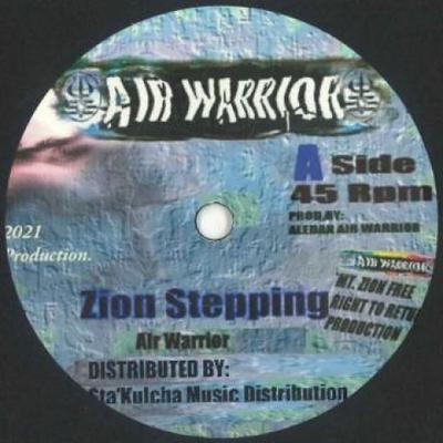 7inch Record AIR WARRIOR - Zion Stepping / Verse 5 AWR1 Air Warrior 2021 UK Reggae, Ska & Dub