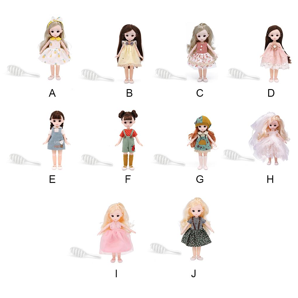 Simulation Ball-jointed Doll with Handbag Makeup Movable Joints Handmade Dolls Dress Up Toy Accessories Christmas Birthday