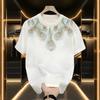Trendy Brand Short-Sleeved Pure Cotton Men'S Printed T-Shirt Trendy Men'S And Women'S Versatile Round Neck T-Shirt Men'S