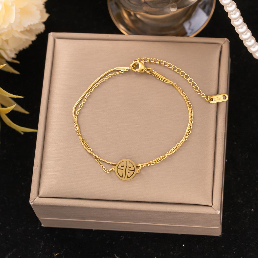 Fashion Titanium Steel Bracelet Never Fade Elegant Durable Jewelry for Women Men Unisex