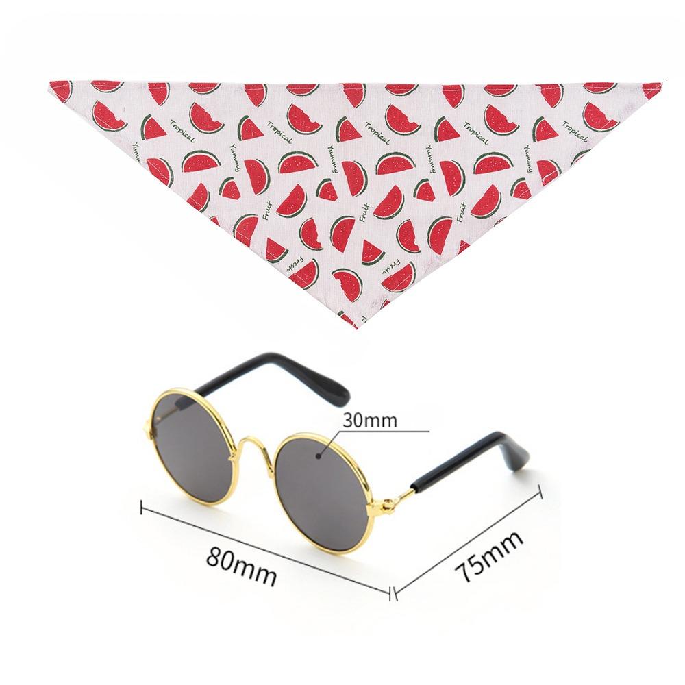 

Cute Cat Saliva Towel with Sunglasses Decorative Pet Scarf Pet Beauty Decoration Supplies 1
