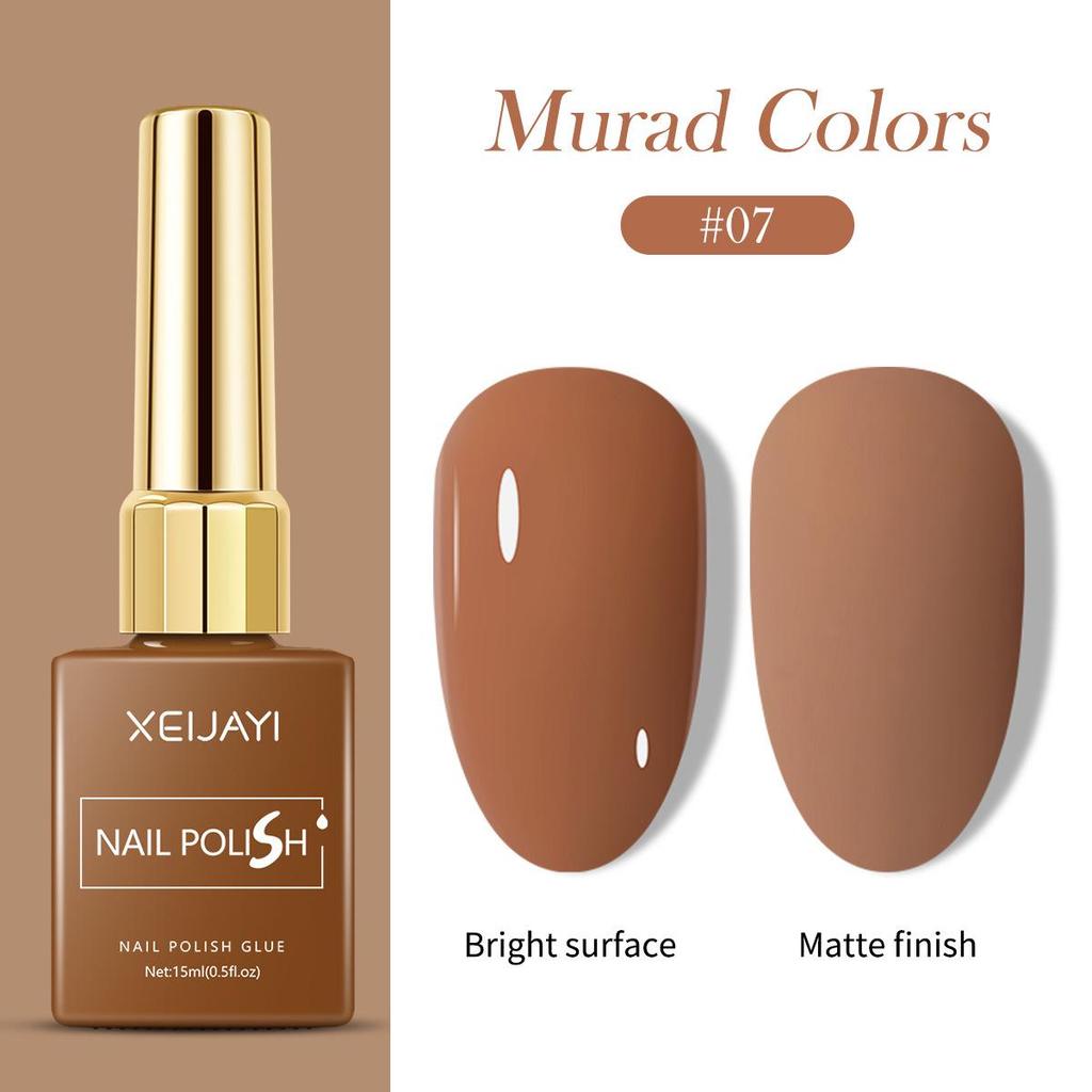XEIJAYI 15ml Color Square Bottle Nail Gel Polish Set, 6 Colors, 1 New Shade, Available In Kilogram Packaging