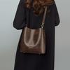 Eimer Tasche Damen neue Damen Tasche Herbst und Winter Schulter Umhängetasche modisch große Kapazität Retro Handtasche