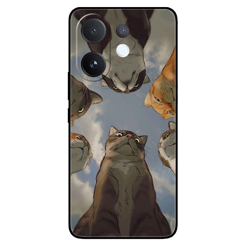 For Vivo V60 5G Soft Silicone Shell Protective Cover Cool Car Animal Cartoon Pattern Phone Case For vivo T4 Pro V60 V60E 5G Capa
