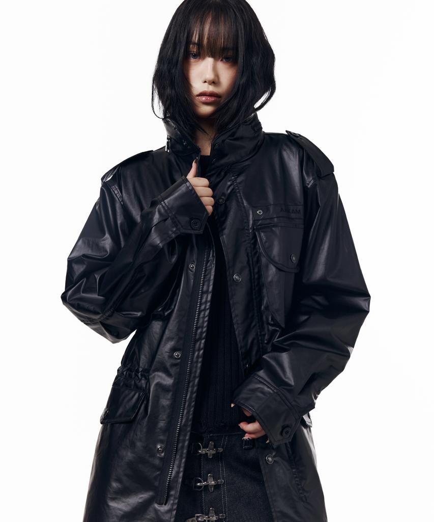 AAKAM Coated Field Jacket (Black)