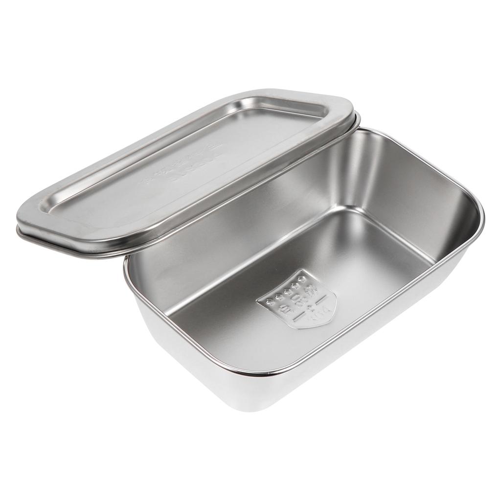 Stainless Steel Storage Box Kitchen Supply Butter Container Holder for Home Food Mini-fridge Baking Tray