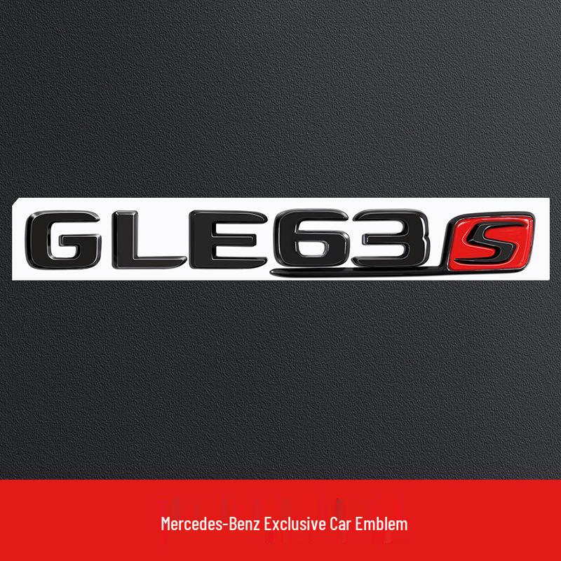 Mercedes GLE53/GLE63S V8 Biturbo 4MATIC Black Warrior Tail Emblem Stickers
