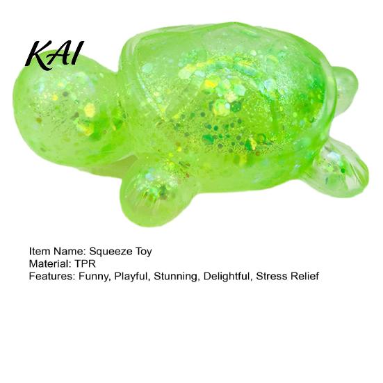 Calming Sensory Toy Glitter Cartoon Animal Fidget for Adults Kids Cute Pig Duck Anxiety Relief Squeeze Turtle Stress Easter Basket Stuffer Holiday