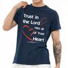 Essential Tee Rock For Men Summer T Shirt Trust In The Lord With All Of Your Heart Classic For Him Top Tees Quick Dry Shirt