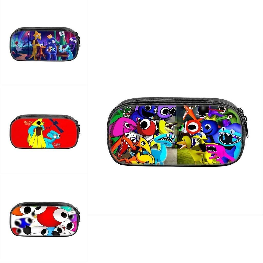 Rainbow Friends 2 Pencil Case Large Capacity Durable Nylon Material