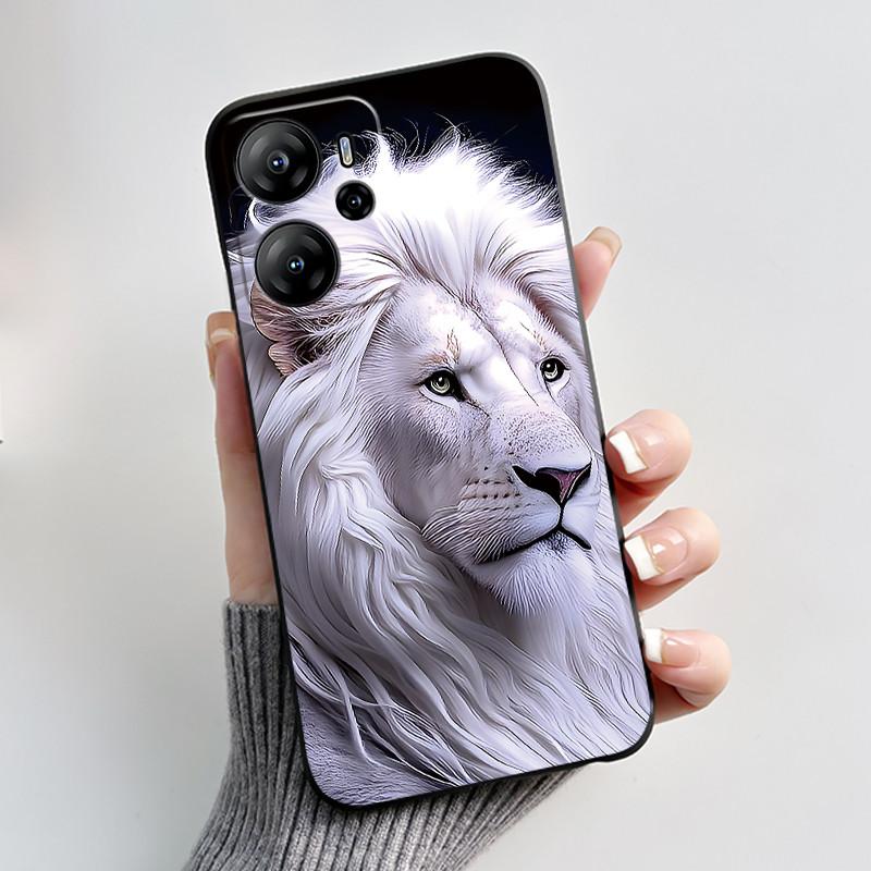 Para Funda Oscal Tiger 13 Lindo Corazón de Amor Conejo Negro Silicona Suave Cubierta Trasera Protectora Para Funda de Teléfono Blackview Oscal Tiger 13