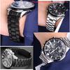20mm 22mm Universelles Gebogenes Herren-Uhrenarmband Für Casio EFV-540 500 510 EQB-501 EFR-303 Massives Edelstahlarmband Metall-Uhrenkette