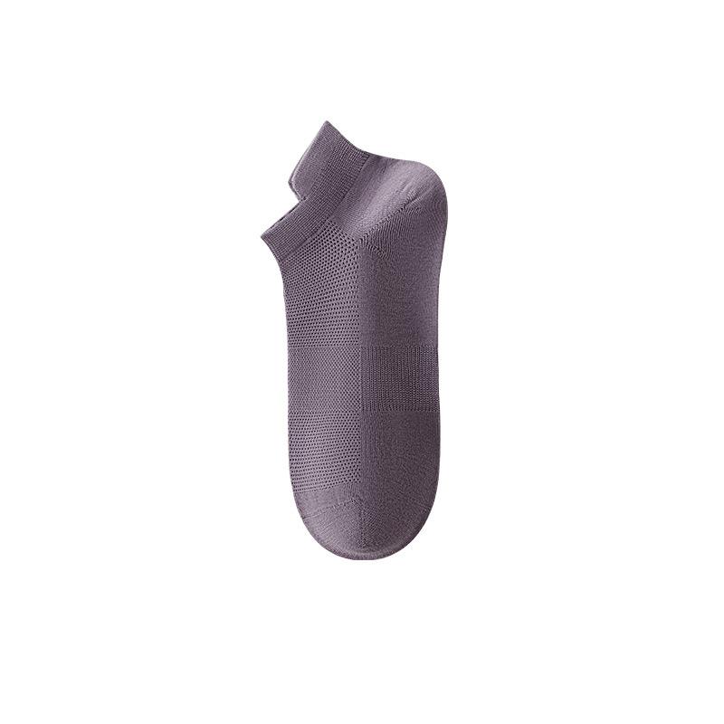 Men's Spring and Summer Thin Ear Lifting Sports Antibacterial Deodorant Sweat Absorber Cotton Mesh Boneless Socks