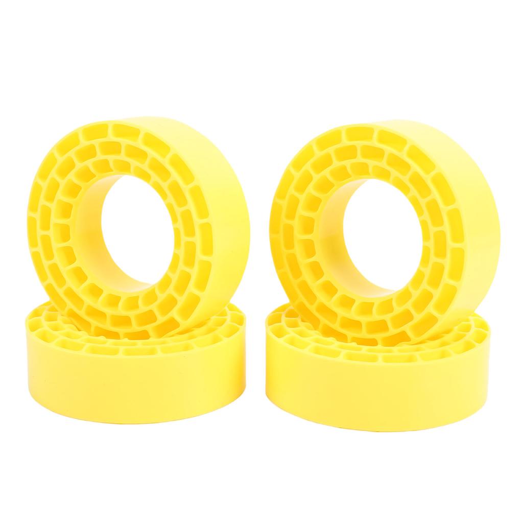 4PCS 1.55 Inch Tire Inserts Silicone Double Layer Hollow Water Proof RC Crawler Wheel Insert for Upgrade