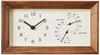 Lemnos Hanging Analog Thermohygrometer Frame Brown FRAME Included Brown BW Lemnos Temperature/Hygrometer LC13-14
