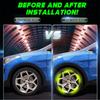 80Pcs Car Wheel Hub Reflective Sticker Night Safe Driving Tire Rim Luminous Decal Stickers Auto Motorcycle Styling Decor Decals