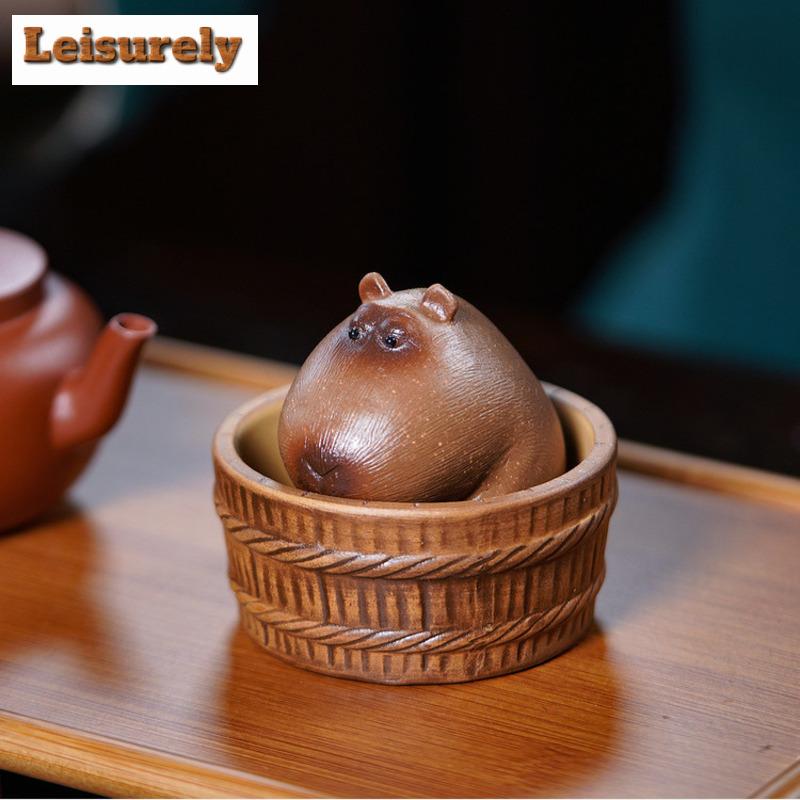 Yixing Zisha Kapi Bala Teetier Kreativer Blumentopf Landschaftsgestaltung Teefigur Spielzeug Teestatue Ornamente Zubehör Dekoration