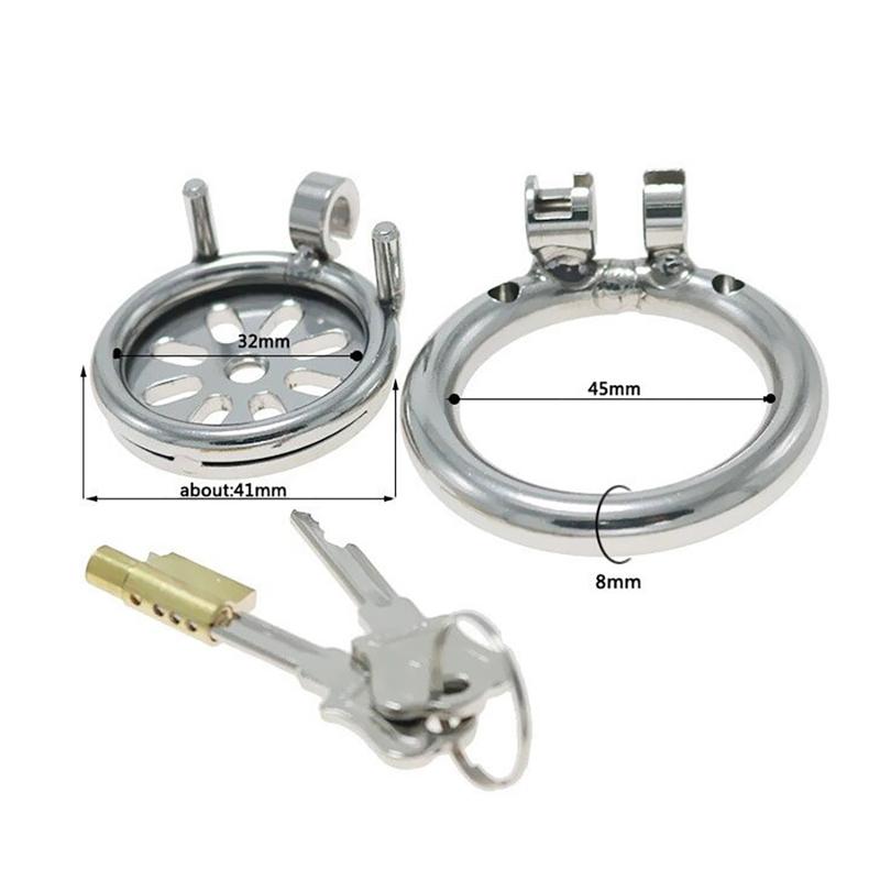 Stainless Steel Male Chastity Device Cock Cage BDSM Chastity Cage Max55mm Cock Ring Chasitty Case 18+ caged men Sex Toys.