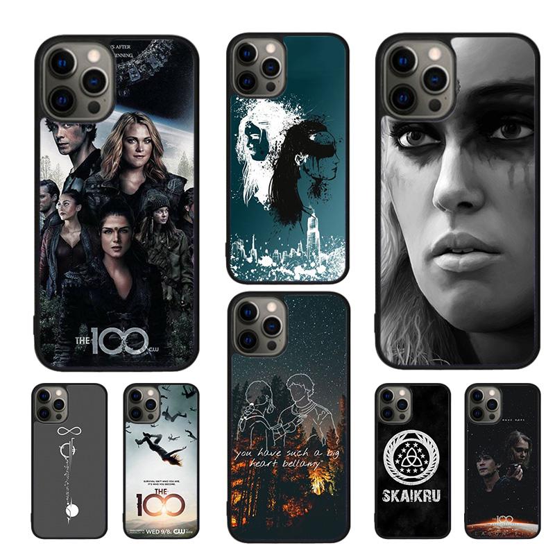 The 100 TV Show Phone Case For iPhone 17 Air 16 15 14 11 12 13 Pro MAX Plus Coque Cover Shell